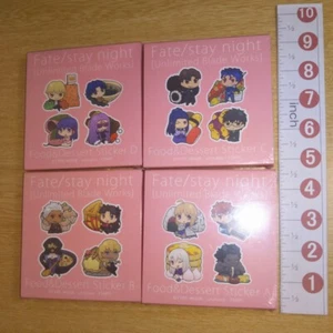 Pegatina ufotable A63962 Fate stay night Unlimited Blade Works Cafe A,B,C,D - Imagen 1 de 7