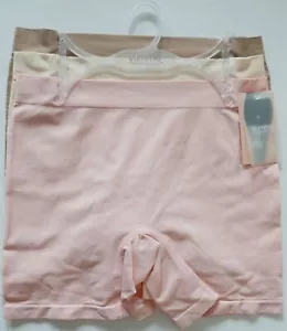 NUEVO CON ETIQUETAS Yummie Pantalones Cortos Sin Costuras Paquete de 3 Rosa Inglés + Frappe + Almendra Mujeres Talla S M L - Imagen 1 de 11