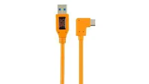 Tether Tools TetherPro Right Angle Adapter USB 3.0 to USB-C, Orange #CUCRT02-ORG - Picture 1 of 8