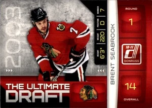 Brent Seabrook CHICAGO BLACKHAWKS 2010-11 Panini Donruss THE ULTIMATE DRAFT #12 - Picture 1 of 2