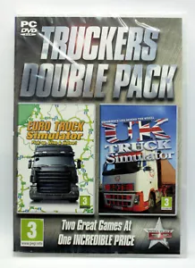 TRUCKERS DOUBLE PACK EURO TRUCK SIMULATOR + UK TRUCK SIMULATOR PC DVD UK 73478 - Foto 1 di 4