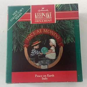 Vtg 1991 Hallmark Ornament Peace on Earth Italy - Picture 1 of 4