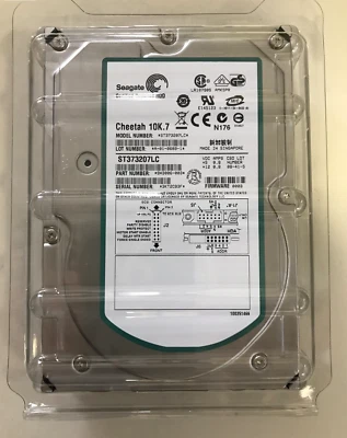 SEAGATE ST373207LC 73GB 10K RPM ULTRA320 80-PIN SCSI HDD - Certified Repaired - Image 1 of 4