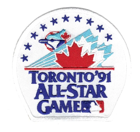1991 MLB Baseball All Star Game In Toronto Blue Jays Skydome Jersey Patch Canada Cover