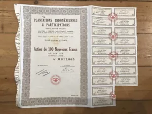PLANTATIONS INDONESIENNES & PARTICIPATIONS (INDONEDIE) (A4) - Bild 1 von 1