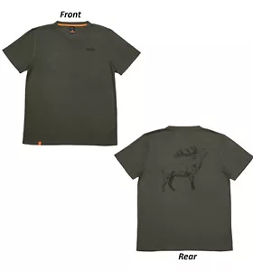 Spika Mens Olive GO Casual Tee Shirt - 3XL #GOT-CUO-1A7 - Picture 1 of 4