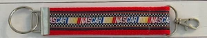 NASCAR Keychain with D Ring Lanyard Keychain - Picture 1 of 3