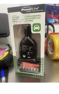 Power Line Universal Car Cord Adapter With USB Power - Picture 1 of 3