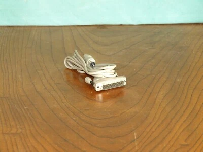 Vintage Belkin Apple 8-Pin Mini-Din to DB-25 Male Serial Cable – 6ft Beige - Image 1 of 3