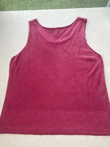 Canotta Eileen Fisher XL rosa seta cashmere maglia strato silenziosa lusso - Foto 1 di 6