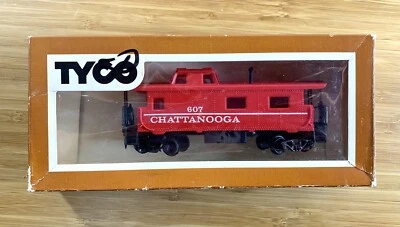 Tyco HO Scale Chattanooga #607 Train Caboose Red Plastic DD27 Vintage - Image 1 of 2