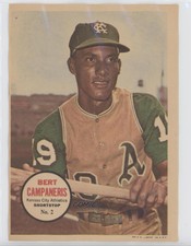 1967 Topps Poster Inserts Bert Campaneris #2