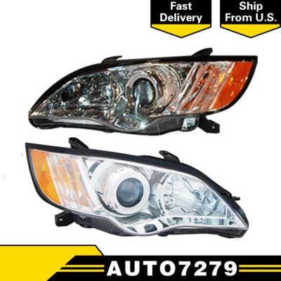 Conjunto de 2 piezas de faros halógenos izquierda derecha TYC para Subaru Outback 2008-2009 Foto 1 de 4