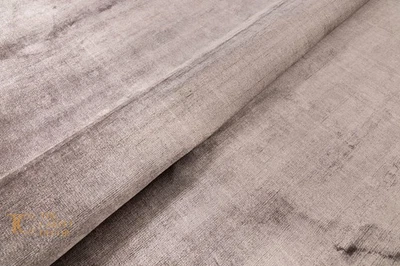 LUXURY Hand Tufted Viscose Area Rug Modern Shaggy Carpet Mat Brown Taupe - Image 1 of 4