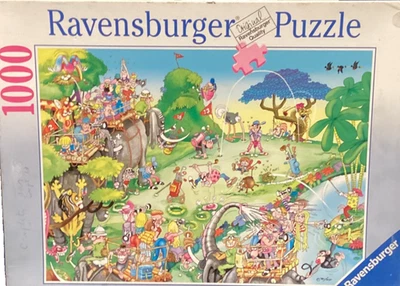 Ravensburger 1000 pc, Golf Safari by RJ Crisp 2006 jigsaw puzzle, Vintage Rare - Image 1 of 2