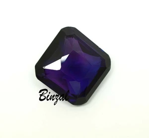 Untreated 28-30 CT Rarest Purplish Blue Tanzanite Radiant Cut Loose Gemstone - Picture 1 of 9