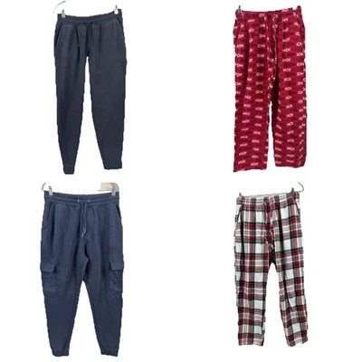 Мужские средние брюки комплект 2 пижамы брюки рождественский праздник 2 бегунов темно-черный - Изображение 1 из 4