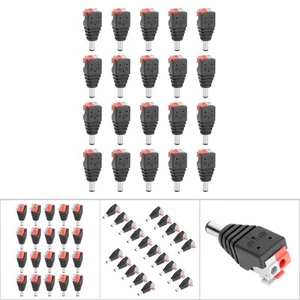 20x 5.5x2.1mm Male Plug Pressure Adapter DC Power Connector FY - Zdjęcie 1 z 9