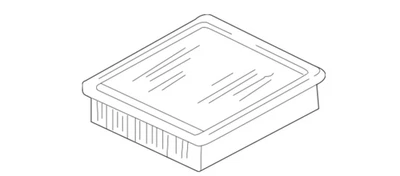 BMW Eng. Filtro de aire - 13-72-1-247-404 - Para BMW 318i, 318is, 318ti y Z3 1992-1999 Foto 1 de 4