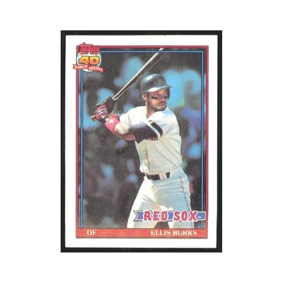 1991 Topps Ellis Burks Red Sox #70 - Image 1 of 3