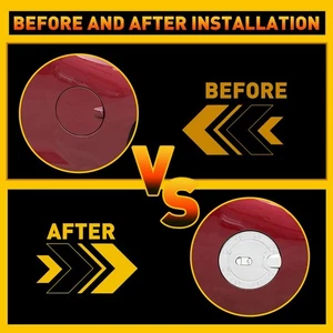 Fuel Gas Tank Filler Lid Door Cap Fits For 2007-13 Silverado Chevrolet 1500 EH { - Picture 1 of 12