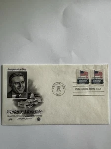 1977 Walter F Mondale Inauguration Day Envelope Stamp - Picture 1 of 3