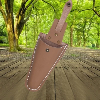 New 1x Leather Sheath Bag Fits Plier Pruning Shears Tool Belt Holder Pouch Kit - Image 1 of 4