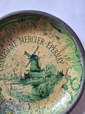 COUPELLE TOLE LITHOGRAPHIEE PUBLICITAIRE CHAMPAGNE MERCIER - Photo 1/4