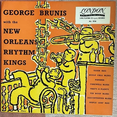 GEORGE BRUNIS ‘With The New Orleans Rhythm Kings’ London 10” LP - Image 1 of 4