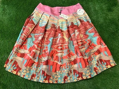 NUEVO - Falda Lindy Bop Julia Rosa Western Cactus Caballo Desierto Rockabilly Retro Foto 1 de 4
