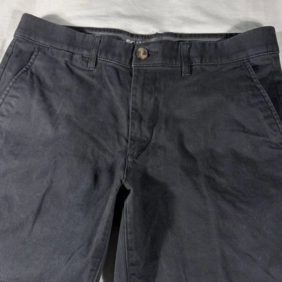 Pantalones cortos chinos Sonoma para hombre carbón oscuro Flexwear frente plano 8" entrepierna - talla 34 Foto 1 de 4