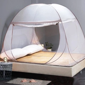 Mosquito Net Pop-Up Netting Tent Lace Cover with Double Doors - Picture 1 of 22