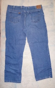 Vintage Ely Cattleman Jeans Mens 42x30 Blue Denim Made USA Classic Western 90s - Picture 1 of 10
