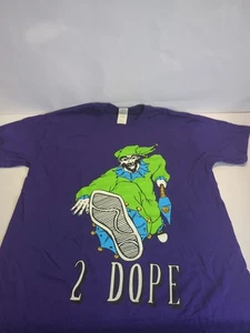 ICP Insane Clown Posse Tee New Dead stock 90s Hip Hop "2 Dope" Cotton Tee Medium - Picture 1 of 4