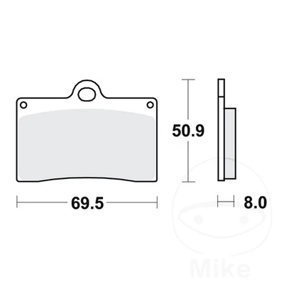 Juego de 1 pastillas de freno delanteras TRW carbono CRQ Husqvarna SM 570 R 2001-2004 Foto 1 de 4