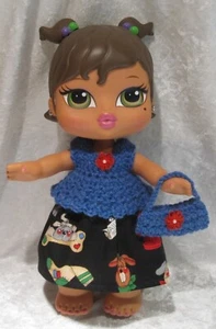 Set top, gonna e borsetta 12" BIG BRATZ BABYZ #11, vestiti fatti a mano - Foto 1 di 3