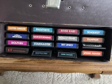Lot of 16 Vintage Atari 2600 Game Cartridges E.T ,frost bite stampede chopper