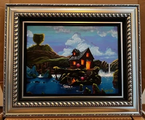 Michael Godard “Grape Escape” ORIGINAL Acrylic painting, COA & Appraisal - Picture 1 of 14