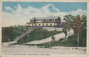 YWCA Hostess House - Camp Devens - Ayer, Massachusetts - litografia non spedita - Foto 1 di 3