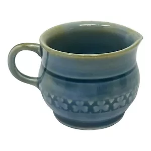 Wade Pottery, Ireland, Green Blue Ceramic Clover Design Miniature Creamer 2” - Picture 1 of 7