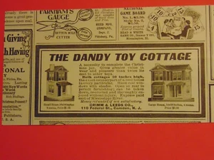 1903 La CATTA DEI GIOCATTOLI DANDY pubblicità stampa d'epoca - Foto 1 di 1