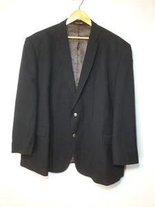 Pierre Loren Navy "Steven" Superior 150s Hightech Silver Button Blazer 58R - Picture 1 of 10