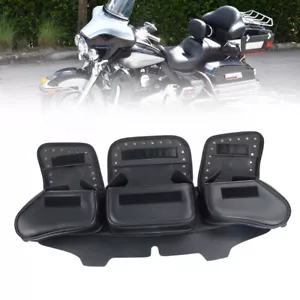 Bolsa de parabrisas de 3 bolsillos motor calavera apta para Harley Tri Glide Ultra Classic 09-13 - Imagen 1 de 8