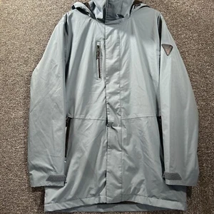 Musto Waterproof Jacket Coat Mens Large Steel Blue Hooded Walking Outdoors - Picture 1 of 15