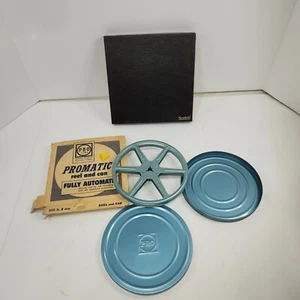 VTG Movie Reel Reelane Thread-O-Matic 7" & Blank Tape Lot - Picture 1 of 4