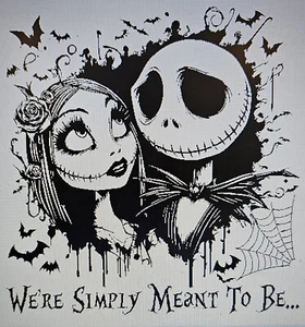 NIGHTMARE BEFORE CHRISTMAS JACK AND SALLY HOOD GRAPHIC VINYL DECAL TRUCK CAR - Bild 1 von 2