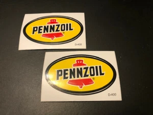 JUEGO DE 2 PEGATINAS PENNZOIL CARRERAS OFFROAD NASCAR CARRERAS CALLEJERAS de colección - Imagen 1 de 1