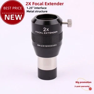 1.25" PM2X Barlow Lens Super Color Correction 2X Focal Extender 4pcs Structure - Picture 1 of 2