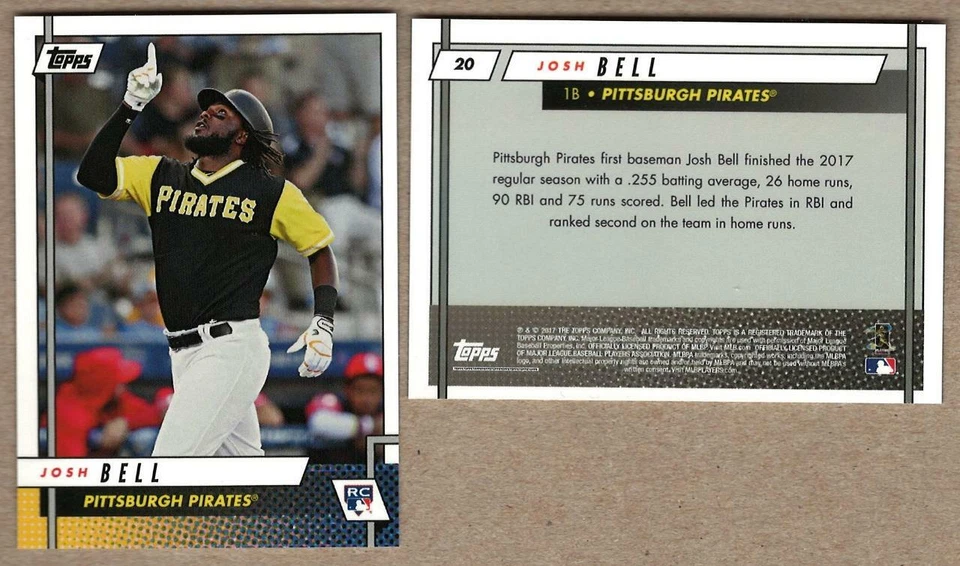 2017 Topps On Demand - Rookie Class #20 - JOSH BELL - Pittsburgh Pirates - /2828 - Image 1 of 1