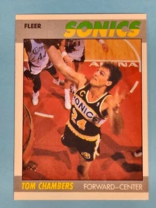 1987-88 Fleer Tom Chambers Seattle Supersonics #19 🏀 - Picture 1 of 2